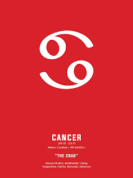 Persons born from june 22 to july 24, or those who have this sign rising at birth (which can be ascertained only through a knowledge of the hour of birth), will come under the dominion of the watery, cardinal and maternal sign cancer, symbolized by the crab, which is ruled by the moon, the time measure and the ruler of the senses. Cancer Poster Zodiac Signs Print Zodiac Posters Cancer Print Red And White Cancer Traits Mixed Media By Studio Grafiikka