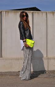 Black And Yellow Striped Palazzo Pants Striped Palazzo Pant Neon Amazing Striped Palazzo Pants Fashion Street Style Chic