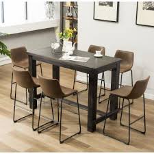 Choosing the appropriate bar height dining table set posted by mdesign in dining at june 17, 2017 and related to bar. Black Bar Pub Style Tables Hayneedle