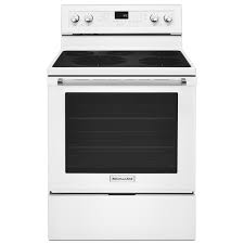 kitchenaid white electric convection