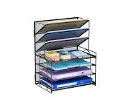 Amazon.com: Marbrasse 4-Tier Desk Organizer + 3 Pockets File ...