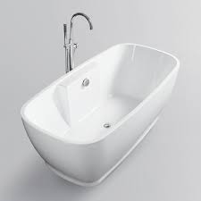 Our selection of whirlpool and jetted bathtubs. Vanity Art Toulon 59 In Acrylic Flatbottom Freestanding Bathtub In White Va6835 The Home Depot Free Standing Bath Tub Soaking Bathtubs Bathtub Remodel