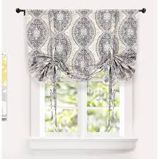 Vintage floral roller shades, window and solar custom blinds shades photo custom printed pattern | blackout solar screen fabric r#25. Driftaway Adrianne Tie Up Curtain Damask Floral Pattern Thermal Insulated Blackout Window Adjustable Balloon Curtain Shade For Small Window Rod Pocket Single 45 Inch By 63 Inch Beige And Gray Walmart Com