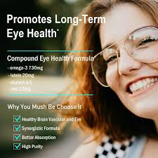 Dr.Brian Eye Vitamins 5 in 1 Eye Formula with Lutein 20mg, Omega 3 Fish Oil  EPA DHA 730mg, Vitamin A, E, Zinc for Eye Vision Brain Cardiovascular ...