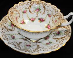 1 x vintage tea cups & saucers by royal doulton, hampton court pattern. Royal Doulton Antique Pink Roses C 1902 1922 Tea Cups Tea Cups Vintage Antique Tea Cups