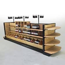 Wood Gondola Store Shelving For Wine Racks Brandy Liquor Shelves Wine Racks Sold Complete As Shown 54 H Island X Wine Store Design Liquor Shelf Wine Rack