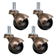 Skelang 2 Inch Ball Caster Stem Caster Wheel Vintage Antique Swivel Caster For Furniture Sofa Chair Cabinet Pack Ball Casters Swivel Casters Stem Casters