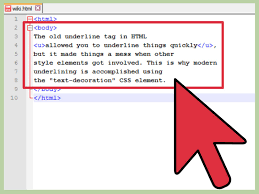 Note − blink property does not work with all the browsers. Comment Souligner Du Texte En Html Avec Images