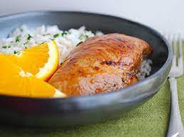 This juicy baked chicken breast recipe at 450 degrees is fast, easy, and will be the most delicious chicken you've ever had. Baked Asian Orange Ginger Chicken Breasts