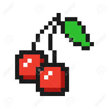 Pixel art à imprimer dessin pixel facile coloriage pixel art perles à tisser schémas de bijoux en perles motifs de couture broderie point de croix dessin sur petit carreaux pixel art personnage. Pixel Art Cherry Icon Game Fruit Set Stock Photo Picture And Royalty Free Image Image 81178103