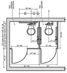 Room sizes for a full bath, half bath, water closet, powder room. Ada Bathroom Layout Commercial Restroom Requirements And Plans