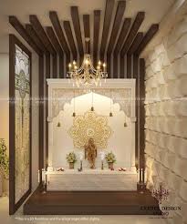 Puja Room By Cee Bee Design Studio Interior Designer In Bangalore Karnataka India Temple Design For Home Room Door Design Pooja Room Design