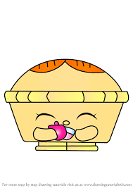 It is sometimes served with whipped cream or ice cream on top, or alongside cheddar cheese. Step By Step How To Draw Hot Apple Pie From Shopkins Drawingtutorials101 Com