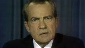 President Nixon resigns from office