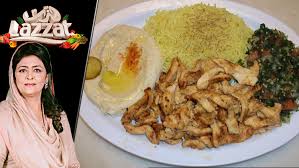 Learn how to make lebanese chicken shawarma at home. Laham Shawarma Platter Recipe Masala Tv