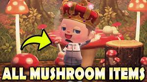 All 12 Mushroom Items How To Get Them Easy In Animal Crossing New Horizons Youtube