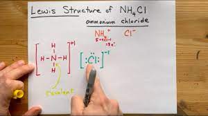 Lewis Structure Of Nh4cl Ammonium Chloride Ionic Youtube