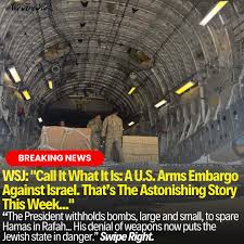 We Are Tov | #BREAKING “Call It What it is: A U.S. Arms Embargo Against  Israel. That's The Astonishing Story This Week...” writes the Editorial ...  | Instagram