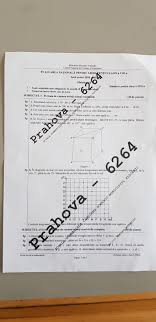 Primul subiect format din 6 subpuncte, a avut ca cerinţă: Simulare Evaluare NaÈionalÄ MatematicÄ Clasa Vii A Èi A Viii A Subiecte