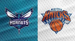 The new york knicks will take on the charlotte hornets at 1 p.m. U1tsaddonh A6m