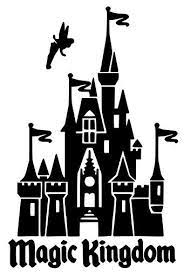 Magic Kingdom Cinderella S Castle With Tinkerbell By Budafuldesign 6 00 Disney Silhouettes Disney Scrapbook Magic Kingdom