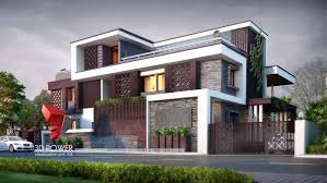 3d Exterior Design Rendering Of Modern Bungalow House Designs Exterior Modern Bungalow Facade House