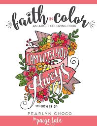 Computer modern coloring page color worksheets kids pages sheets. Amazon Com Faith In Color An Adult Coloring Book 9781941325360 Choco Pearlyn Tate Paige Books