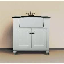 38 inch modern single bathroom vanity with white marble and 2 doors 4 drawers (can be configured with doors on the left or right) dimensions: 31 In W X 19 In D X 38 In H Vanity In White With Granite Vanity Top In Black With White Basin Wlf6022 W The Home Depot Bathroom Vanity Legion Furniture