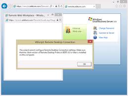 Native rdp encryption (as opposed to ssl encryption) is not recommended. How To Connect To Sbs 2008 Domain Clients Using Rwa From A Remote Windows 8 Computer Microsoft Tech Community