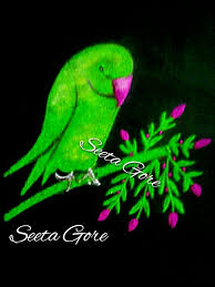 My Rangoli My Art Bird Rangoli Parrot Rangoli 22 Bird Parrot Rangoli Designs