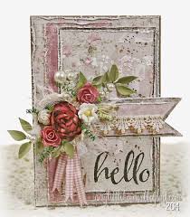 The tutorial will use a variety of supplies from the inloveart shop and i hope you'll join. A Soft And Shabby Hello Vintage Cards Handmade Shabby Chic Cards Handmade Cards Handmade