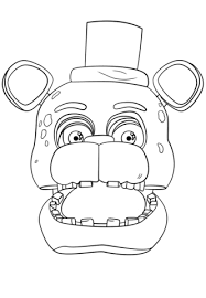 Fnaf Freddy Portrait Coloring Page From Five Nights At Freddy S Category Select From 27643 Printable Crafts Fnaf Coloring Pages Coloring Pages Coloring Books