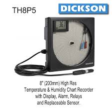 dickson th8p5 temperature humidity chart recorder