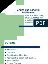 Acute diarrhea is defined as the abrupt onset of 3 or more loose stools per day and lasts no longer than 14 days; Acute And Chronic Diarrhoea Diarrhea Digestive Diseases