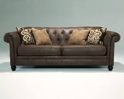 As3290138000 Chesterfield Sofa W Pillows 93 W X 38 D X 35 5 H Member Cost 799 Kunstleder Sofa Sofa Ashley Mobel