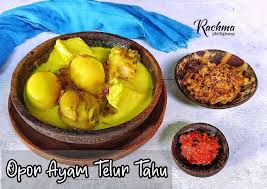 * 2 btr telor * 2 lbr seledri * 2 sdm taoge ( tidak pakai ) * 5 sdm cara : Mudah Resep Menyiapkan Opor Ayam Telur Tahu Yang Enak Resep Masakan Indonesia