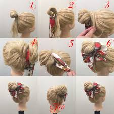 バンダナ スカーフヘアアレンジ45選 基本からプロの技まで一挙ご紹介 folk scarf hairstyles hair styles easy hair dos