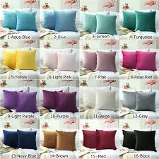4.6 out of 5 stars 38. Soft Solid Velvet Cushion Cover Luxury Throw Pillow Cover For Sofa Car Decorative Sofa Pillow Case Pack Of 2 45cmx45cm Wish