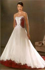 Traditional Mix Royal Satin Wedding Dress With Red Rose White Bridal Dresses Red Wedding Gowns White Wedding Dresses