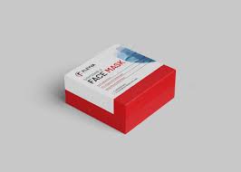 Download Face Mask Box Packging Mockup