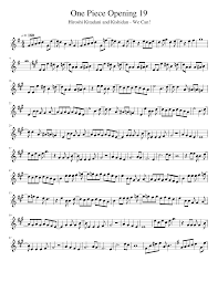 One piece opening 19 ワンピース opening 19 we can! by kishidan and hiroshi kitadani 320 kbps full. One Piece Opening 19 Sheet Music For Flute Solo Download And Print In Pdf Or Midi Free Sheet Music For We Can By Hiroshi Kitadani And Kishidan Musescore Com
