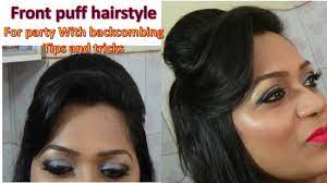 Backcombing is essentially just what you'd imagine—combing your hair backwards. Front Puff Hairstyle On Thin Hair With Backcombing Tips And Tricks Diy Step By Step Tutorial Youtube