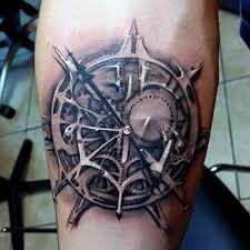 Out standing yellow red and black color ink clock spiderweb and rose tattoos on. Top 80 Mind Blowing Clock Tattoos 2021 Inspiration Guide