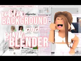 How To Change Your Roblox Background And Get Pink Blender Alourelia Youtube