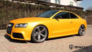 The audi a5 is stunning no matter which way you like it: Audi A5 Heatwave Matt Wrap Wrapstyle