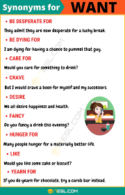 Another Word For Want 105 Synonyms For Want With Useful Examples Learn English Words English Vocabulary Words Good Vocabulary Words