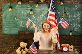 Happy Independence Day Of The Usa. Back To School Or Home Schooling.. Stock  Photo, Picture And Royalty Free Image. Image 104382201.
