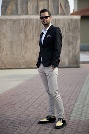 Black Blazer Khaki Pants Brown Shoes Pin By The Fab Hunters On Not Too Business Casual Men Mens Casual Wedding Attire Casual Wedding Outfit Mens Casual Wedding Outfit