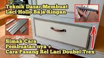 CARA MEMBUAT LACI HOLO BAJA RINGAN + PASANG REL LACI DOUBEL TREX