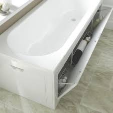 Beachy bath tropical bathroom tampa an elegant storage tower that will help you to save space in your small bathroom and, at the same time, make it more practical. Cooke Lewis Storage Front Panel White L 1700mm 0000003886571 Bath Panel Storage Bath Front Panel Bath Panel